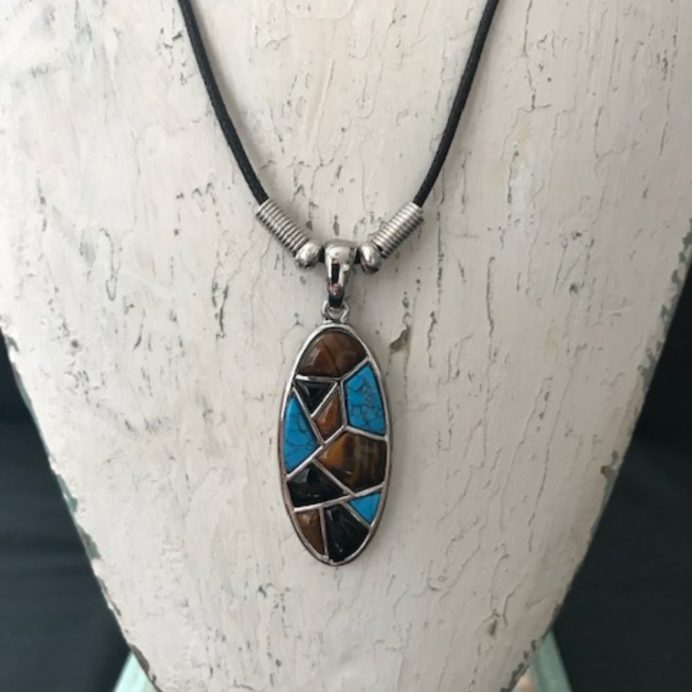 Lia Sophia - Genuine Turquoise, Brown & Black